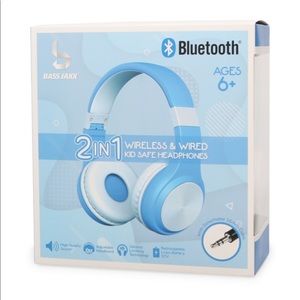 2 in 1 Bluetooth & Aux In Kid Safe Headphones